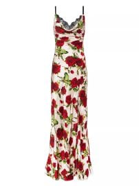 L Agence Venice Floral Silk Cowlneck Gown at Saks Fifth Avenue