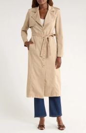 L Agence Zavia Jean Trench Coat in Dark Cappuccino at Nordstrom Rack