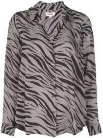 L Agence Zebra Printed Shirt - Farfetch at Farfetch