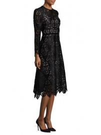 L K  Bennett - Elouise Lace A-Line Dress at Saks Fifth Avenue