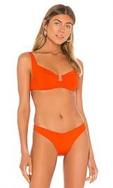 L SPACE Camellia Underwire Bikini Top in Poppy from Revolve com at Revolve