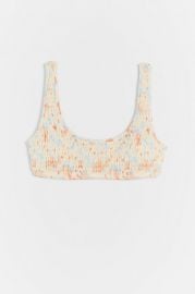 L Space Izzie Smocked Bikini Top at Anthropologie