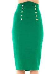 L Wren Scott Green Pencil Skirt at Matches