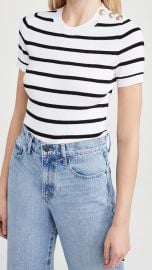 L039AGENCE Delphine Short Sleeve Sweater at Shopbop