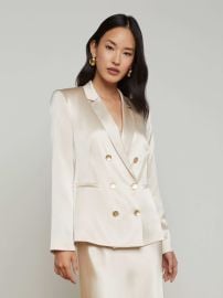 L39AGENCE - Colin Silk Blazer in Champagne at L'Agence