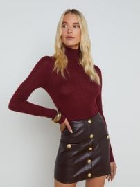 L39AGENCE - Flora Long Sleeve Turtleneck in SyrahGold at L'Agence