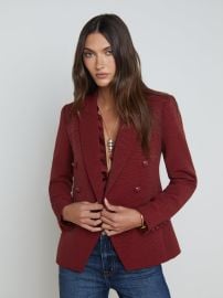 L39AGENCE - Kenzie Double-Breasted Blazer in Syrah at L'Agence