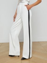 L39AGENCE - Livvy Straight-Leg Trouser in White at L'Agence