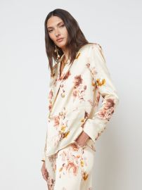 L39AGENCE Colin Blazer in Buff Multi Tonal Rose Floral at L'Agence