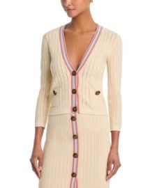 L39AGENCE Irvin Pointelle Cropped Cardigan Bloomingdale39s at Bloomingdales