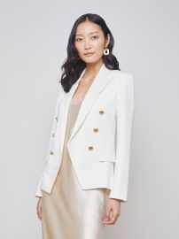 L39AGENCE Kenzie Blazer In Ivory at L'Agence