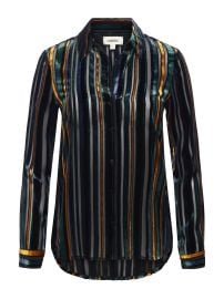 L39AGENCE Laurent Blouse In BlackGreenBrown Multi at L'Agence