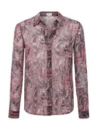 L39AGENCE Laurent Blouse In Brown Multi Neutral Paisley at L'Agence