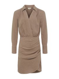 L39AGENCE Libbie Wrap Dress in Ginger Snap at L'Agence