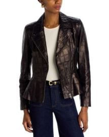 L39AGENCE Lyric Peplum Biker Jacket Bloomingdale39s at Bloomingdales