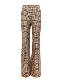 L39AGENCE Pilar Pant In Soft Camel Multi Houndstooth at L'Agence