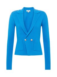 L39AGENCE Sofia Knit Blazer in Neon Blue at L'Agence