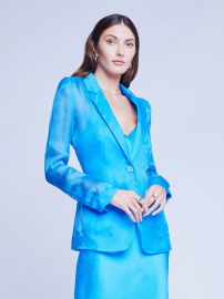 L39AGENCE Tamara Blazer in Neon Blue at L'Agence