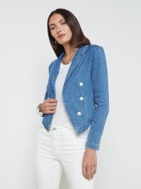 L39AGENCE Wayne Denim Blazer In Provo at L'Agence