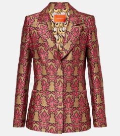 LA DoubleJ 24 7 cotton jacquard blazer at Mytheresa