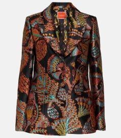 LA DoubleJ 24 7 jacquard blazer at Mytheresa