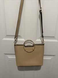 LA TERRE NEW FASHION BEIGE NUDE CARRYALL VEGAN HANDBAG eBay at eBay