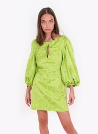 LAAGAM Lime Monocolor Vogel Dress Verishop at Verishop