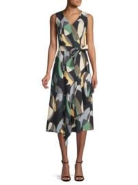 LAFAYETTE 148 NEW YORK - PRINTED BELTED DRESS at Saks Fifth Avenue