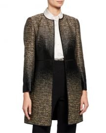 LAFAYETTE 148 NEW YORK ERIN EQUINOX LONG-SLEEVE JACQUARD COAT at Last Call