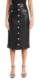 LAGENCE-Apparel Milann Midi Skirt Black 12 at Shopbop