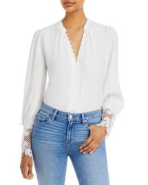 LAGENCE Ava Lace Cuff Blouse Bloomingdales at Bloomingdales