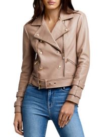 LAGENCE Billie Belted Leather Jacket   Bloomingdales at Bloomingdales