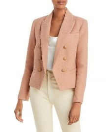 LAGENCE Brooke Double Breasted Cropped Tweed Blazer Bloomingdales at Bloomingdales