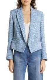 LAGENCE Brooke Double Breasted Tweed Crop Blazer at Nordstrom