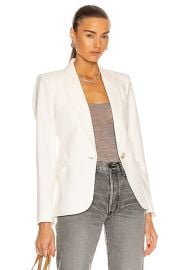 LAGENCE Chamberlain Blazer in Ivory FWRD at FWRD