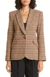 LAGENCE Chamberlain Houndstooth Cotton Blazer at Nordstrom