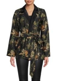 LAGENCE Ciara Floral Belted Robe Top on SALE at Saks Off 5th