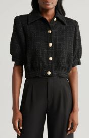 LAGENCE Cove Tweed Crop Jacket at Nordstrom