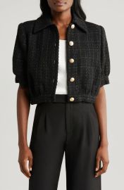 LAGENCE Cove Tweed Crop Jacket at Nordstrom