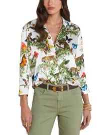 LAGENCE Dani Silk Blouse Bloomingdales at Bloomingdales