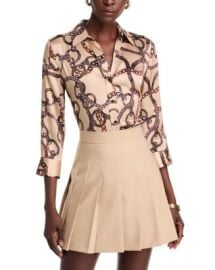 LAGENCE Dani Silk Chain Blouse Bloomingdales at Bloomingdales