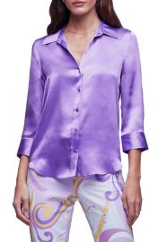 LAGENCE Dani Silk Charmeuse Blouse at Nordstrom