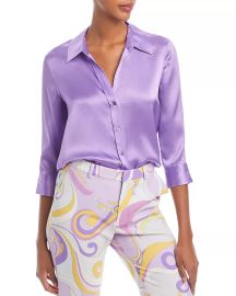 LAGENCE Dani Silk Charmeuse Blouse Bloomingdales at Bloomingdales