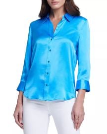 LAGENCE Dani Silk Charmeuse Blouse Bloomingdales at Bloomingdales