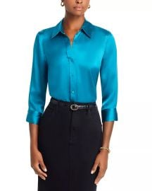 LAGENCE Dani Silk Charmeuse Blouse Bloomingdales at Bloomingdales