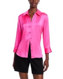 LAGENCE Dani Silk Charmeuse Blouse Bloomingdales at Bloomingdales