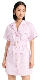 LAGENCE Everest Safari Shirtdress Lilac Snow 00 at Shopbop