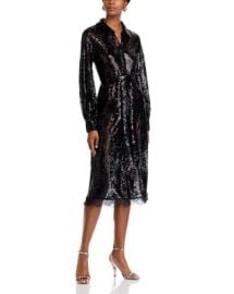 LAGENCE Frida Button Front Lace Dress Bloomingdales at Bloomingdales