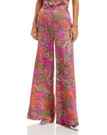 LAGENCE Gavin Silk Paisley Wide Leg Pants Bloomingdales at Bloomingdales