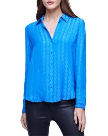 LAGENCE Holly Printed Blouse Bloomingdales at Bloomingdales